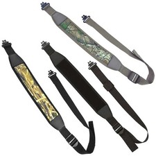 Neoprene Rifle Sling with Sewn-In AnTac Heavy-Duty Quick-Detach Gun Stud Swivels