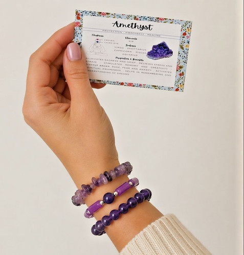 Set amethyst stretch - set,