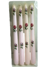 vintage rose design candles