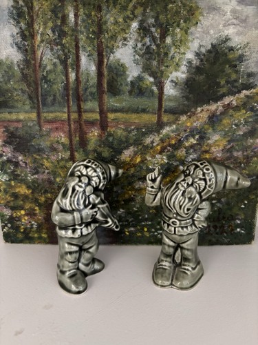 Vintage pottery gnome - vintage,