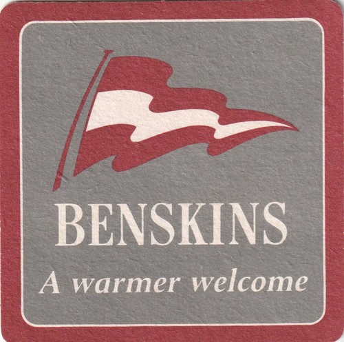 Beer mat benskins - -, brewery
