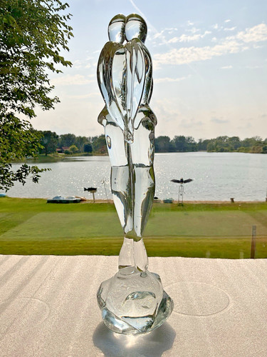 Large crystal clear murano - crystal,