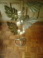 GILT METAL CANDLE HOLDER