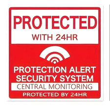 Security Sign Sticker Home