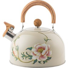 Floral Enameled Teapot Water