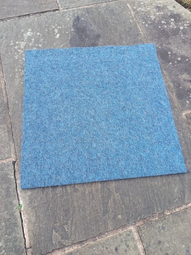 Blue carpet tiles - tiles, heuga