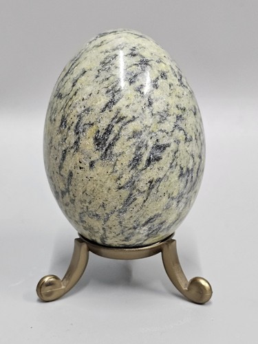 Serpentine crystal egg lime - serpentine,