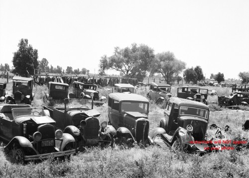 1939 vintage junk yard - vintage, photo