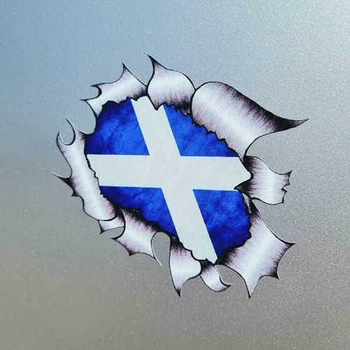 Scotland scottish flag ripped - scottish,