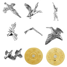 Jack Pyke Shooting Pin Badges/ Brooches Hunting Clay Pigeon Wildlife