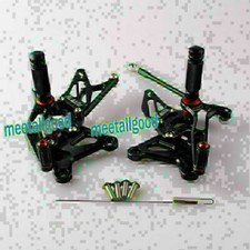 Footrest System Black Aluminum for Kawasaki Ninja ZX6R ZX636 05 06