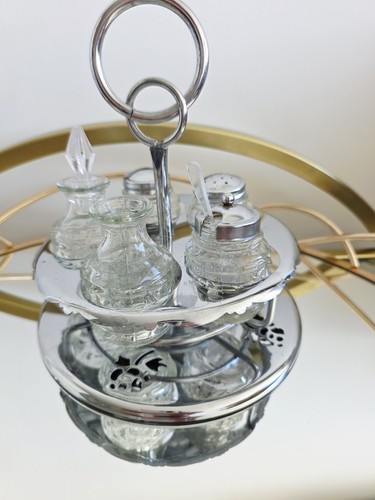 Vintage glass cruet - glass,