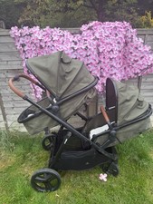 Puggle Memphis 2-in-1 Duo Double Twin Travel System with 2 Safe Fit i-Siz