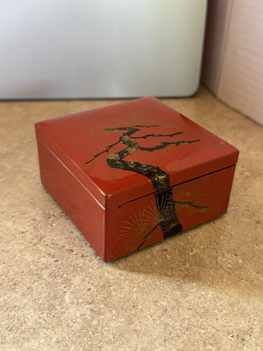 Vintage japanese red lacquer - vintage,