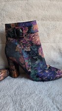 Ravel Floral Ankle Boots Size