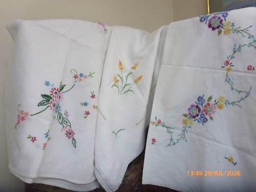 Vintage floral embroidered - 3,