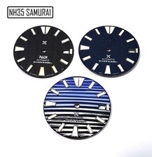 NH35 dial 28.5 SEIKO SAMURAI SRPE SKX007 S Dial Green Lume Mod Diver Watch