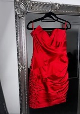 Jane Norman Red Satin Detail