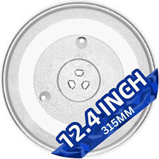 UNIVERSAL 315mm Diameter Microwave Turntable Glass Plate 3 Lug Pips + Cover 31cm