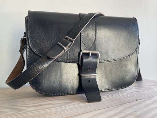 Vintage leather satchel - satchel, /