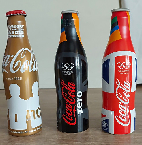 Coca cola aluminium bottle set - aluminium,