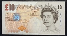 Old ten pound note - £10,