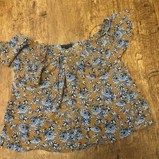 Zara Pretty Bardot Top Size 10