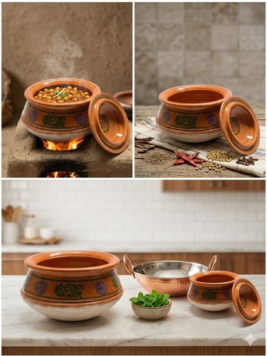 New clay cooking pot - new,