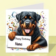 Personalised Rottweiler Dog