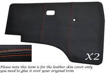 ORANGE STITCH 2X DOOR CARDS