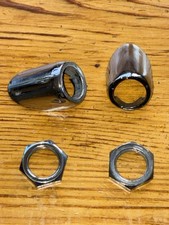 Jaguar E Type Series 1 And 2 Chrome Windscreen Wiper Escutcheon Bezel & lock Nut