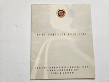 CHRYSLER SEBRING CIRRUS CONCORDE LHS SALES BROCHURE 1997