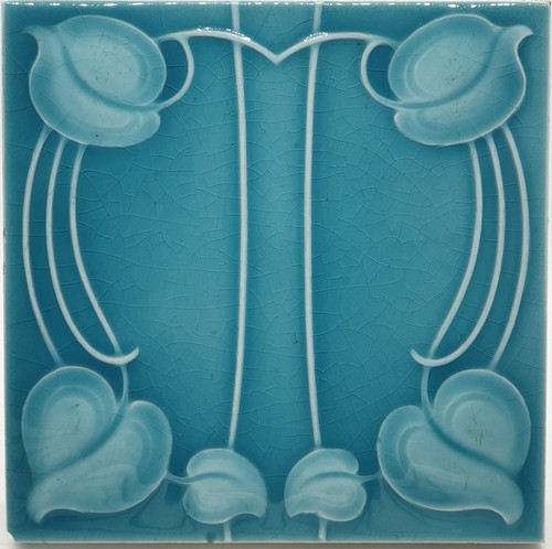Art nouveau fireplace - art,