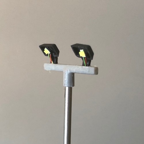 Model floodlights lamp - floodlights, post