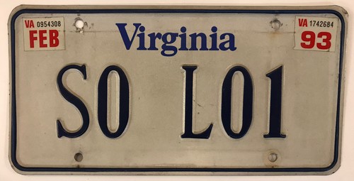 Vanity low license - vanity, plate