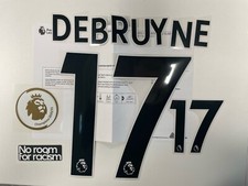 17/18-22/23 Premier League Number and Name Man City #17 DeBruyne