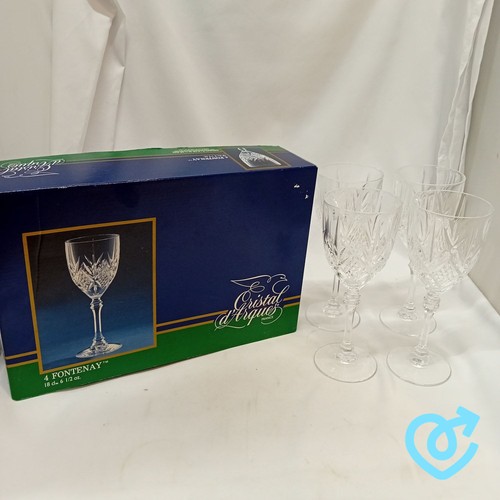Cristal arques wine glasses - cristal,