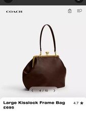 Coach Large Kisslock Frame Bag