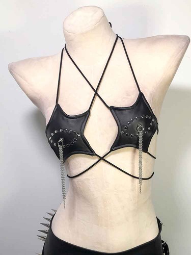 Goth tops gothic tank y2k - goth,