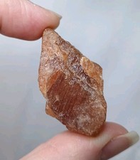 Natural Orange Hessonite Garnet Crystal Healing Mineral Rough Unpolished (B)