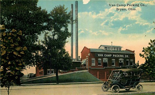 Postcard van camp packing - postcard,