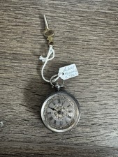 Vintage Silver Key Wind Pocket