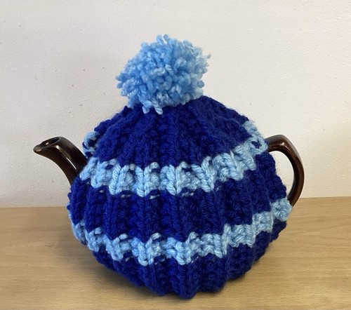 Hand knitted tea cosy - knitted,