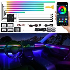 Dreamcolor Car LED Interior Light Kit, RGB Fiber Optic Ambient Neon Strips APP