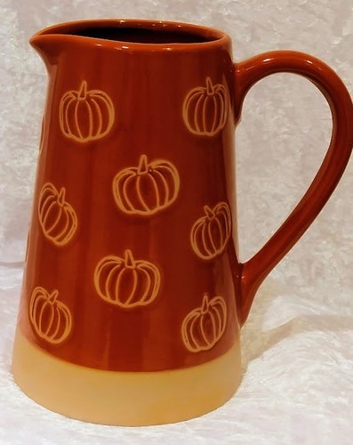 Pumpkin ceramic jug - , vase