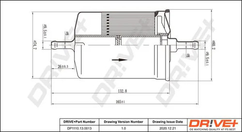 Fuel filter line - filter, in-line