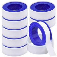PTFE Teflon Threaded Sealing Tape Adhesive Plumbers Water Tight 10m x 12mm