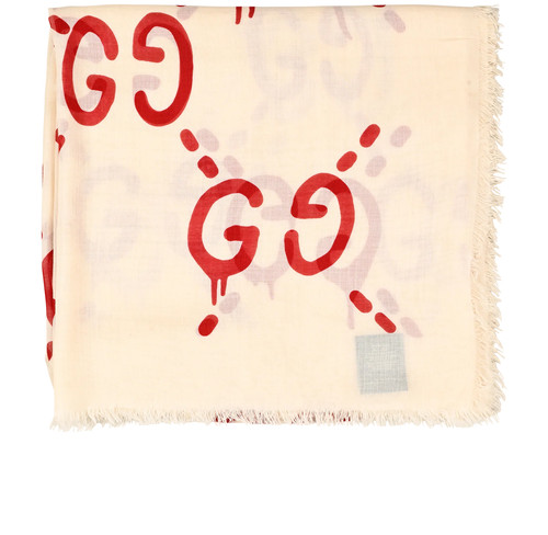 Gucci ghost print scarf - ghost, x