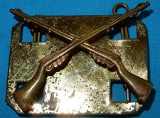 1902 - 1919 SCHOOL OF MUSKETRY REGIMENT MILITARY CAP BADGE WORLD WAR I ERA