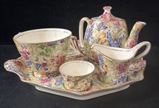 Royal Winton Grimwades 1930's Vintage Floral Porcelain Tea Set  - #1008
